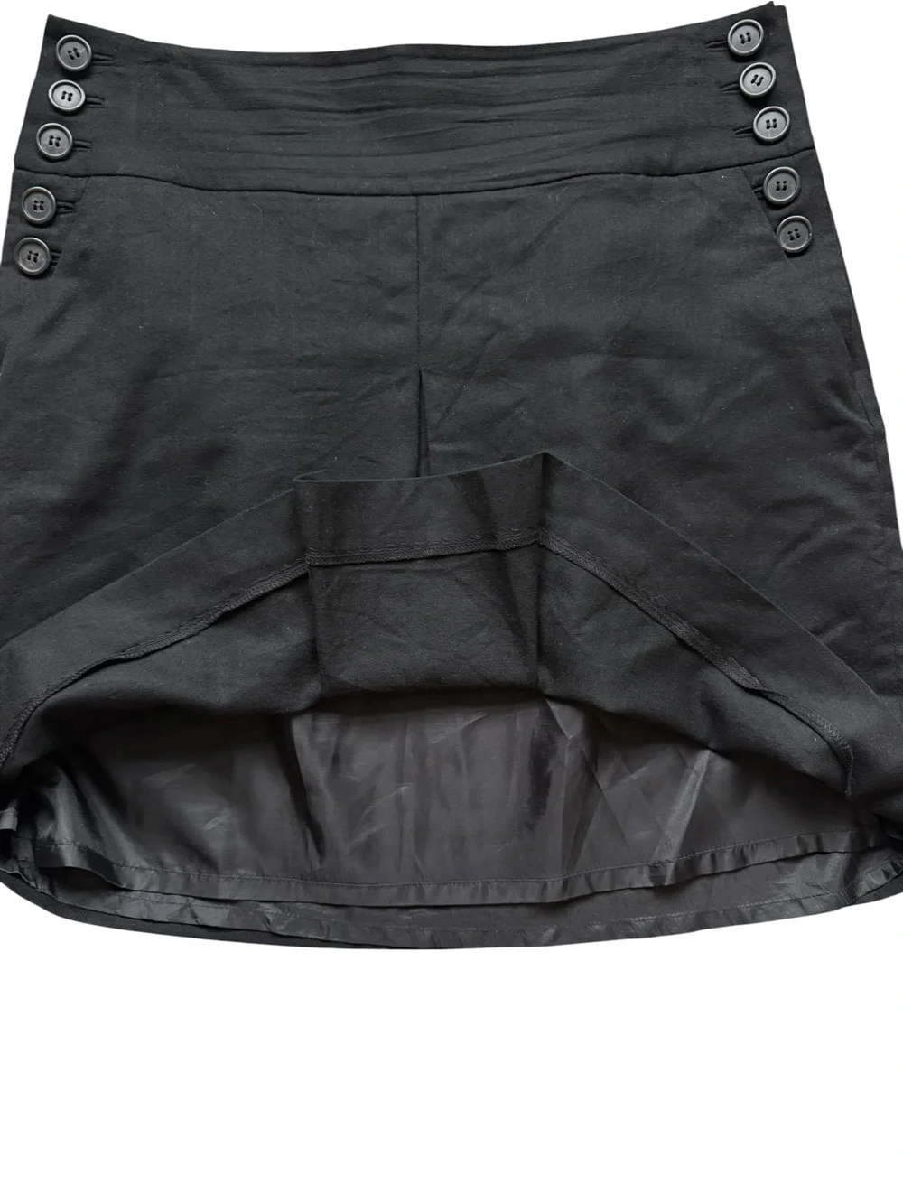 J Crew Black Wool Skirt Size 8
